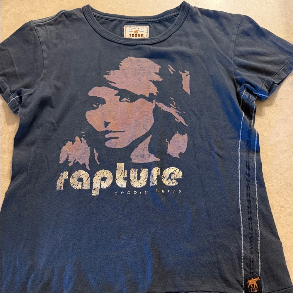 Trunk Ltd Navy Tee with Pink Portrait Graphic